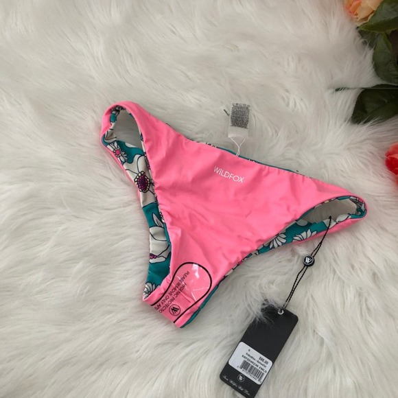WILDFOX 60s Floral Reversible Bikini Bottoms NWT - Picture 7 of 7